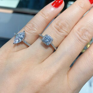 Marquise cut 3ct Lab Diamond cz Ring 925 sterling silver Eng