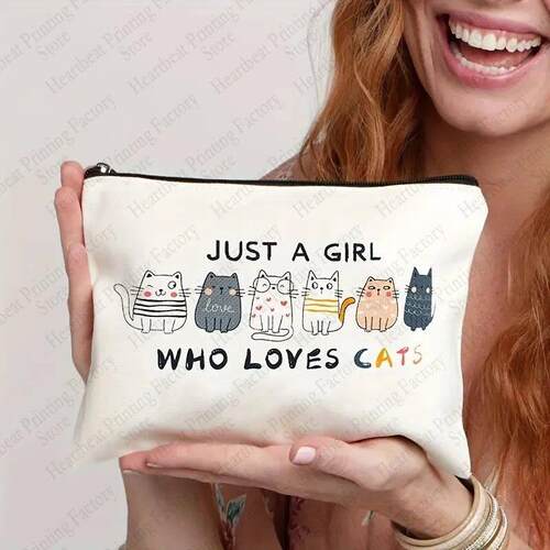 Cute Cat Makeup Bag Fun Birthday or Christmas Decoration The
