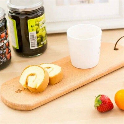 Oval long bread tray lacquer beech sushi tray zakka tray