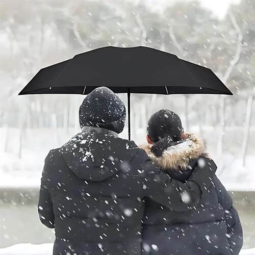 Folding Travel Umbrella 6 Ribs Lightweight Compact Pocket Um