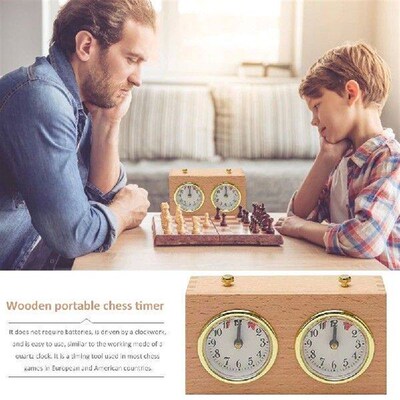 Wooden Chess Competitions Timers Mechanical Digital I-GO