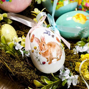Decorations 7cm Ornam Bunny Egg Easter Decoration