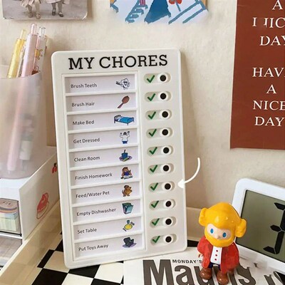 Reusable My Chores Checklist Task Board Daily Schedule Plann