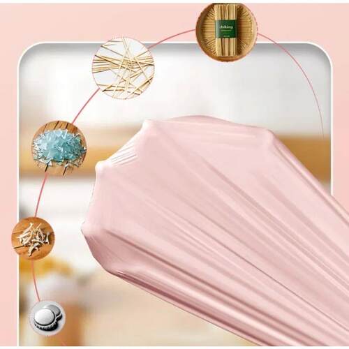 100pcs/Roll Durable 45x43cm Drawstring Trash Bags Portable A
