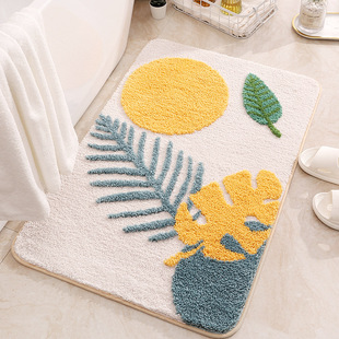 Flocked anti kitchen bathroom mat carpet room living skid