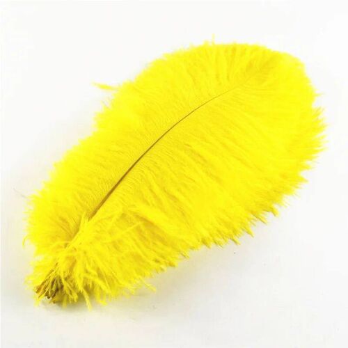 Yellow Ostrich Feathers for Decoration Plumes 15-75cm Ostric