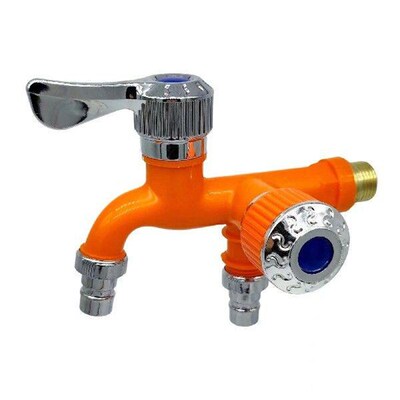 Washing Machine Faucet One-in-two-out Bathroom Faucet Wall