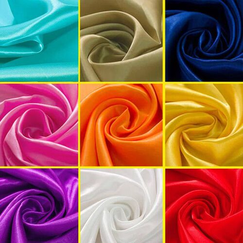 50cmX150cm 22 Color Soft Satin Fabric Wedding Party Decorati