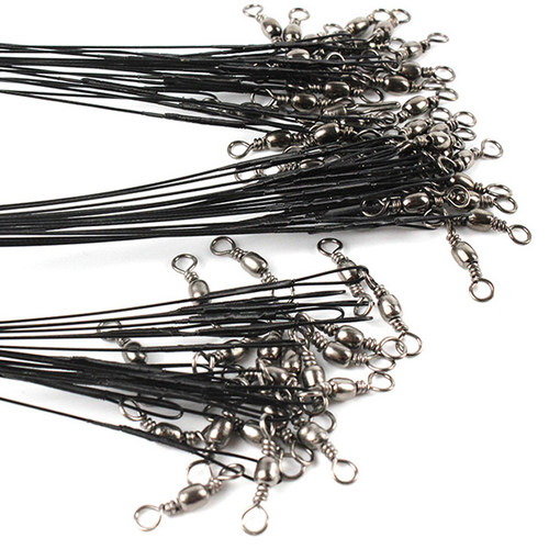Aorace 20PCS Anti Bite Steel Fishing Line Steel Wire Leader