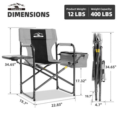 Tisetrail Director Camping Chair with Cooler Bag Camping Dir