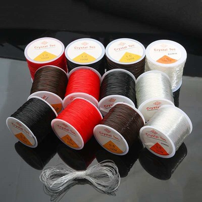 Round Crystal stetch string Buddha beads string rope beaded