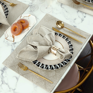 餐巾餐扣环圈欧式酒店餐厅西餐餐巾口布折花装饰方巾家用高档定制