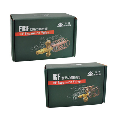鸿森ERF/RF热力膨胀螺纹接口 R22内平衡空调热力膨胀三头配件