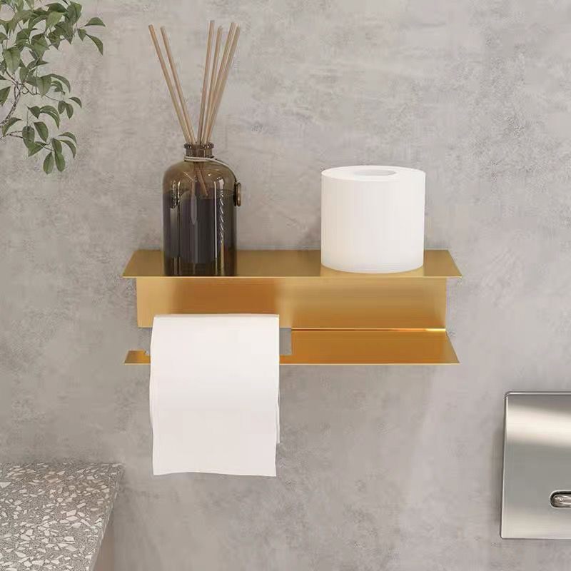 北欧金简属ins现代几何卫间壁挂OBL浴室生置物纸巾架置物架约卷纸