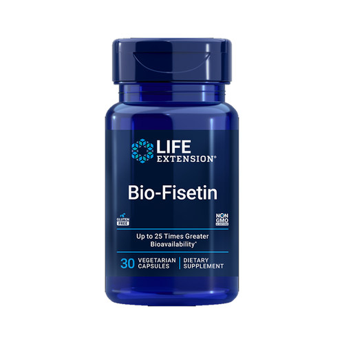 美国Life Extension漆黄素生物费西汀非瑟酮 姜黄素伴侣30粒