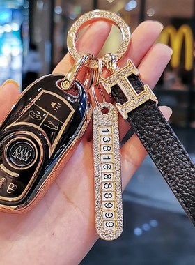 2022款别克GL8钥匙女ES陆尊53T胖头鱼GL8艾维亚汽车包扣壳男