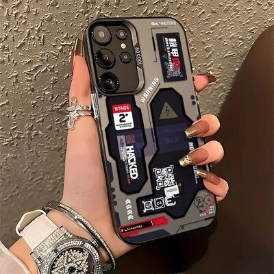Hacker Creative Mecha Case For  Galaxy S25 S24 S23 S22 S21 U