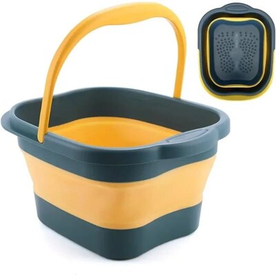 Collapsible Foot Bath Foot Soaking Tub with Handle, Foot Spa