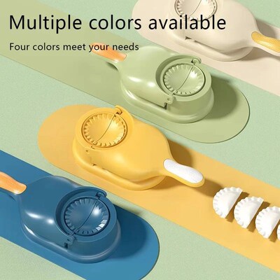 New 2 In1 Dumpling Maker DlY Kit Wrapper Presser Manual Labo