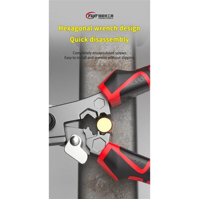 Multi-Functional Electrician Scissors, Crimping Wire Cutting