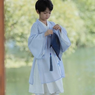 胧月仙侠男童汉服儿童唐装古装汉服孩礼服中国风童装唐装宋代春秋