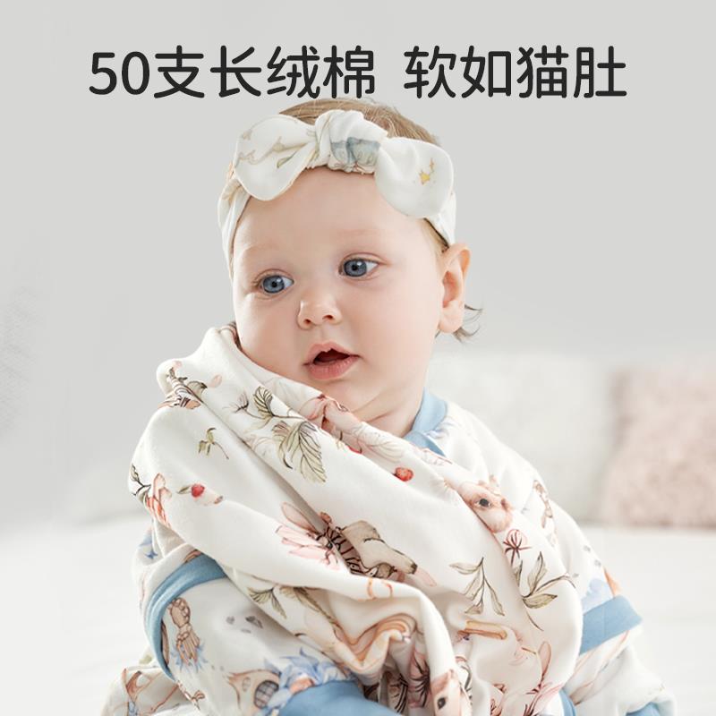 欧孕睡袋婴儿春秋冬款恒温一体宝宝防踢被子神器儿童四季通用睡袋