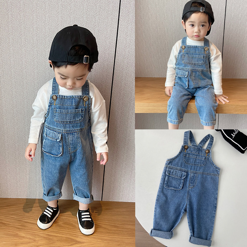 宝宝背带裤春装新款洋气休闲男童牛仔裤儿童百搭连体长裤婴儿裤子,童装/婴儿装/亲子装,裤子,淘宝优惠券,粉丝福利购,淘宝优惠卷