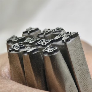 蝴蝶戒指錾子錾刻刀金银首饰錾刻刀錾子花錾子吉言钢印手镯