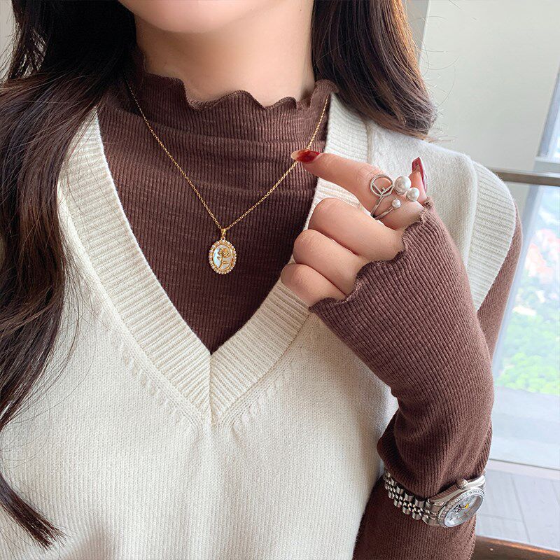 v领针织马甲女春秋2024年秋装新款叠穿内搭马夹毛衣背心外穿上衣