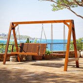 户外成人室内外吊椅家用大人摇摇椅网红多人室外地面荡吊床秋千架