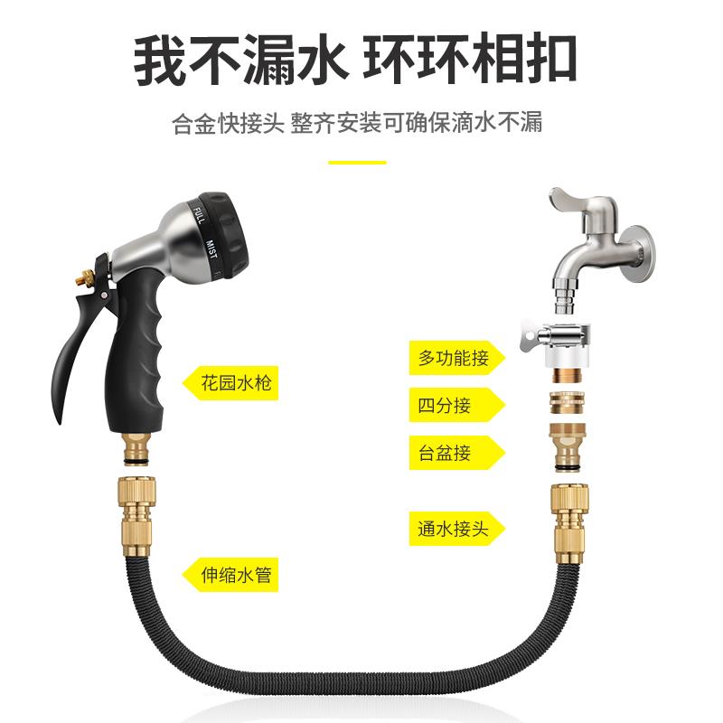 浇花洗车水枪园艺洒水神器浇菜浇水浇灌喷头家用伸缩管水管套装