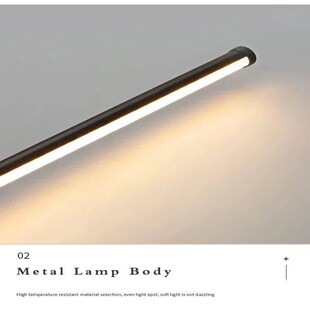 Nordic Art Design Minimalist Long Line Wall Lamps Modern Sim