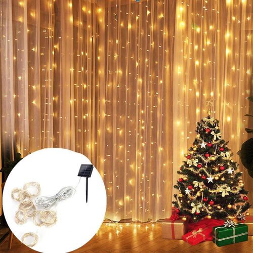Solar Led Light Outdoor Fairy Curtain Lights Solar Garland o