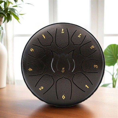 6 Inch 11 Notes Steel Tongue Drum Mini Hand Pan Drums Tone