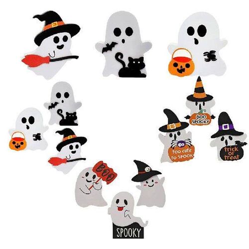 Halloween Cute Ghost Decor Handmade Ghost Tiered Tray