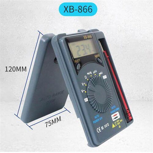 Portable Mini Multimeter LCD Range Auto Pocket Digital Ammet