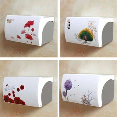 Punching Free Toilet Roll Paper Holders Tissue Box Storage