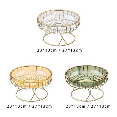 Metal Wire Fruit Basket Fruit Tray for Table Centerpiece