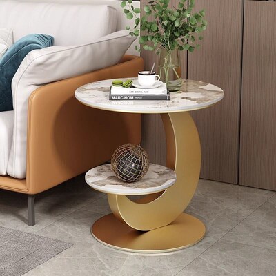 Sofa Side Tables Luxury Small Tables Doublelayer Corner Tabl