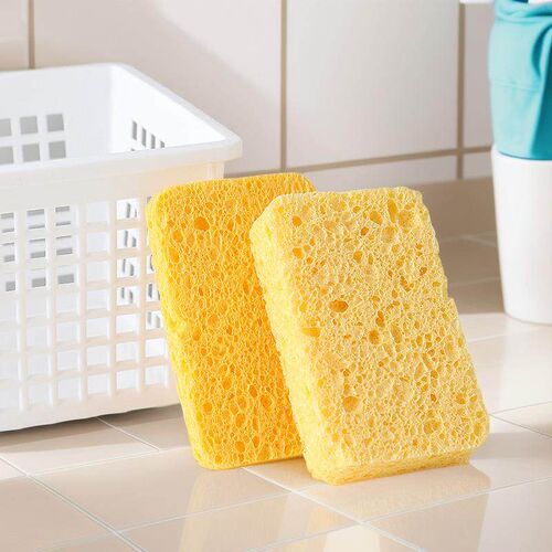 Cellulose sponge for dishwashing, suitable for home kitchen