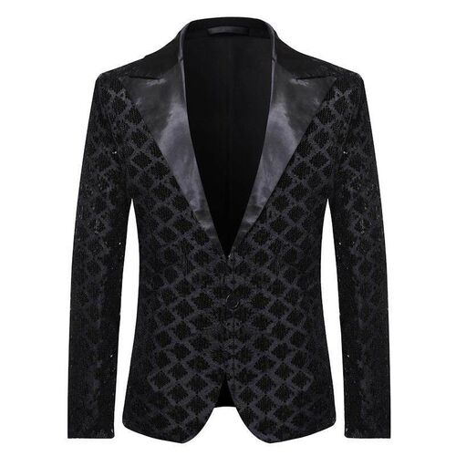 Mens shoulder collar suit, stage banquet host, party