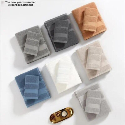 Large size bath towel set with water absorption thickening