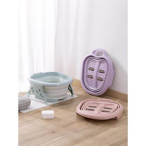 Folding foot soaking bucket household with cover 折叠泡脚桶