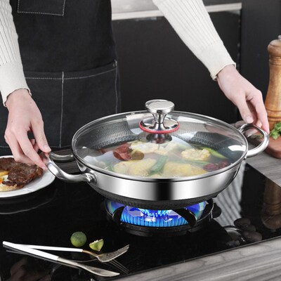Double-sided Honeycomb Screen Frying Pan Non-stick Multi-pur