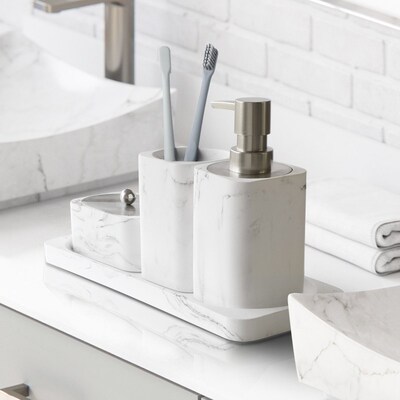 Bathroom Accessories Imitation marble Soap Dispenser Cotton