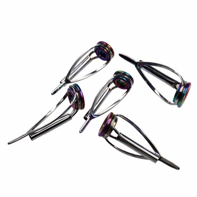 40pcs/lot Fishing Rod Guides 1.8mm-3.2mm Rainbow Fishing Tac