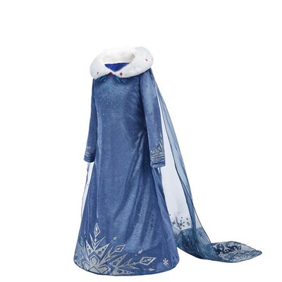 Children Snow Queen Princess Dress Winter Girl Elsa Costume