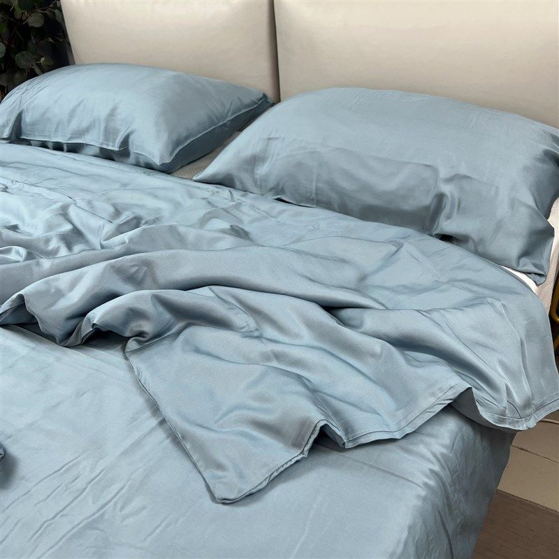 冰冰凉凉的竹纤维四件!柔软垂顺吸汗透气 夏天狠舒服睡单床品