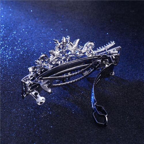 New Korean version sparkling crystal flower spring hairpin r