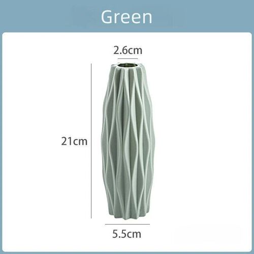 1Pc Diamond Plastic Vase Imitation Ceramic Flower Pot Thick